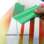 50m 18m Custom Length Green Masking Tape For Fine Arts Painting Protection