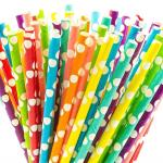 Disposable Graduation Paper Straws Juice Milkshake Smoothie Paper Straws