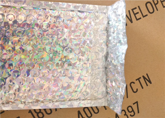 Luxury Holographic Mailing Bags , #000 / 4x8 Shiny Color Padded Packing Envelopes