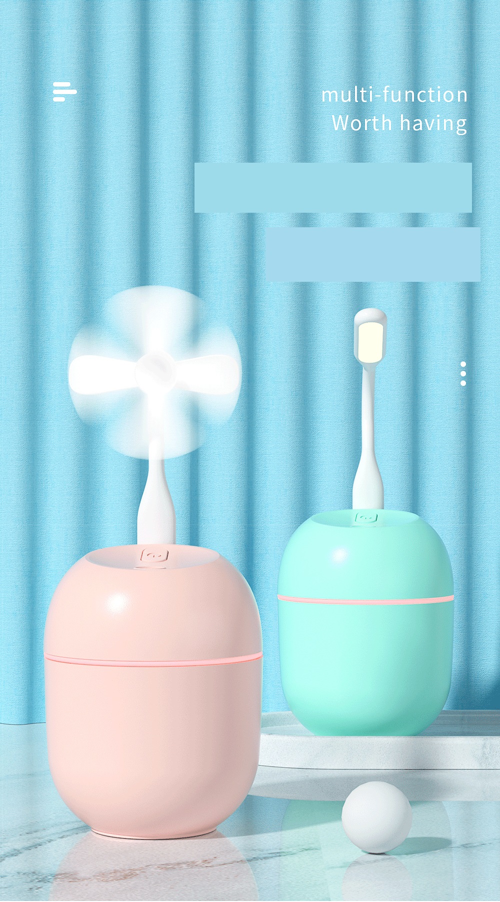 USB Mini Air Humidifier for Home Hotel Car School Portable Aroma Diffuser Timing 2-8h