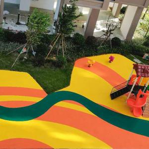 Quality Colorful EPDM Rubber Track Flooring Easy Installation Excellent Abrasion Slip Resistance wholesale