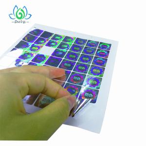Quality Anticounterfeiting Silver Goil 3D Tamper Proof Barcode Labels wholesale