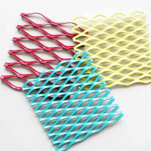 Quality A6063 Colorful Painting Expanded Aluminum Mesh For Curtain Wall wholesale