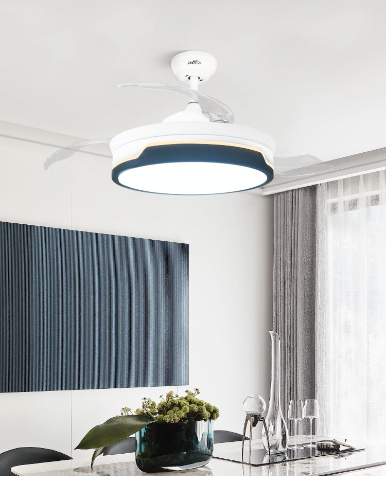 1stshine LED Ceiling Fan in White Color with 3000K/4500K/6000K CCT and 10 Years Motor