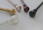 Ceiling Mounted Telescoping Curtain Rod Decorative End Caps