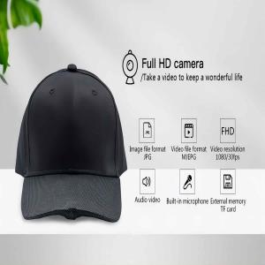 Quality Wearable Body Camera Hidden Camera Hat 128GB External Storage 1296P Recorder wholesale