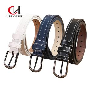 Quality Women'S Colorful Genuine Leather Belt Shirt Cowboy Resort Casual Style wholesale