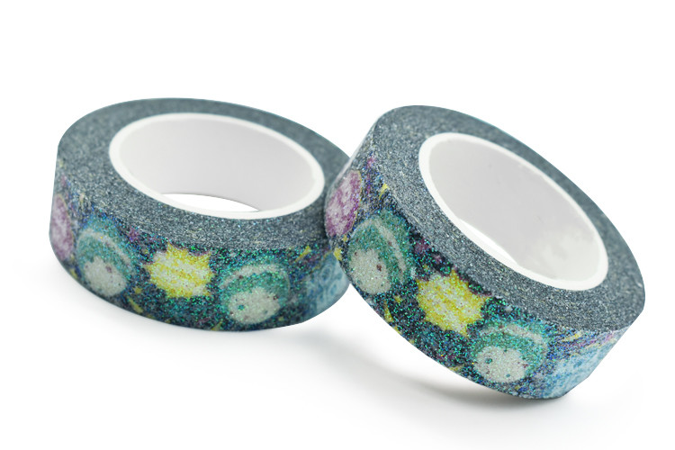 Decoration Masking Washi Tape Custom Printed Glitter Washi Tape