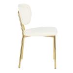 Velvet Upholstered Gold Metal Legs Leisure Chairs For Cafe H81*W46*D46*CM