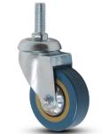 trolley wheel grey rubber swivel castors 3 inch