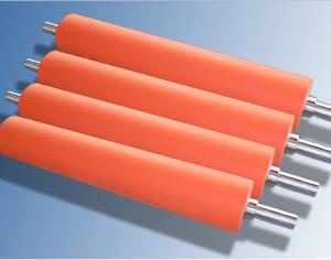Quality Hot Stamping Foil Silicone Rubber Roller Food Grade Silicone , Aluminum Hub Material wholesale