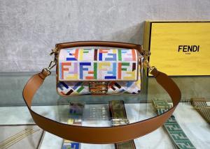 Quality Women F Letters Pattern Denim Baguette Bag Embroidery Series wholesale