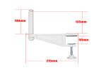 Plastic Table Tennis Table Net Clip Post Set For Adults / Ping Pong Accessories