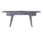 Aviator Polished Aluminum Executive Fighter Jet Wing Desk Aviation Furniture