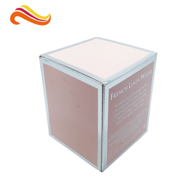 Glass Jar 128gsm C2S Artpaper Cardboard Gift Box For Aroma Candle
