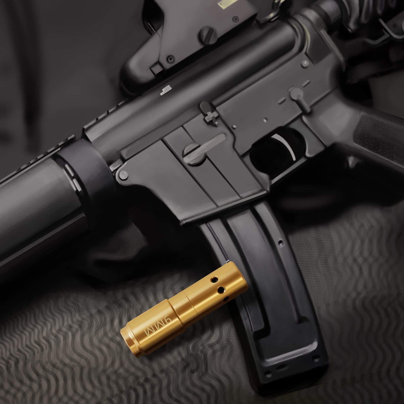 Brass 9mm Pistol Laser Bore Sight Red Dot Boresighter Rem Gauge