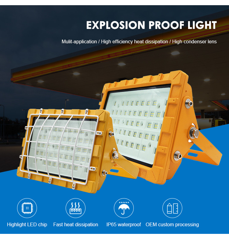 SMD2835/3030 100-110lm/W LED Explosion Proof Lighting For Factories