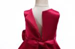 Wine Red/Pink Floor Length Girl Dress e Girl Girls Unicorn Niños Roupas Infantis