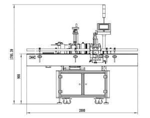 Quality Double Sided PLC Bottle Sticker Labeling Machine For Square Bottles wholesale
