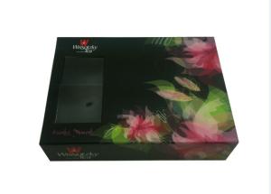 Quality Tea Cardboard Box , Printed Cardboard Box Packaging With PVC Window wholesale