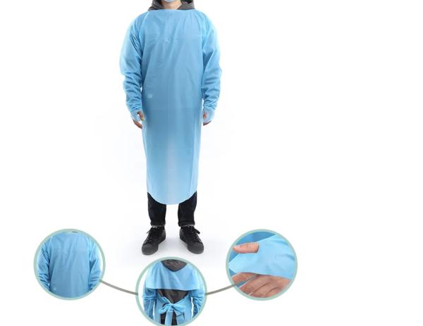 Disposable Waterproof Medical disposable Protective Isolation Hospital CPE apron