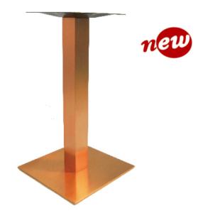 Quality Restaurant Table Base Stainless Steel Dining Table leg 28.25''/41'' in Copper Finish wholesale