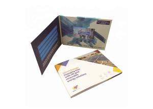 Quality IPS Screen LCD Video Folder With Rechargeable Battery For Travel Advertising wholesale