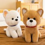 OEM Brushy Stuffed Dog Toys With Printed Logo
