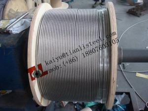 Quality AISI 316 1x19 12mm Stainless Steel Wire Rope wholesale