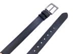 Luxury And Elegant Top Grain Mens Casual Leather Belt 38mm Gunmetal Brushed