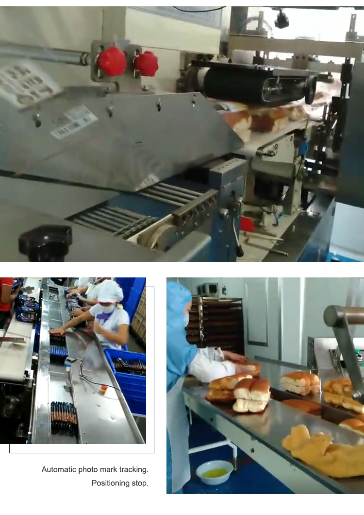 Box Motion Horizontal Avocado Muffin / Biscuit Packing Machine Automatic