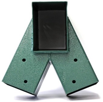 Sturdy Green A-Frame Swing Set Bracket Fits 2 4x4 Legs 1 4x6 Beam - Includes Hardware