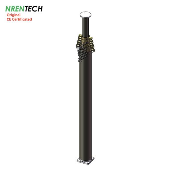 15m heavy duty pneumatic telescopic mast for antenna towers 300kg payloads-