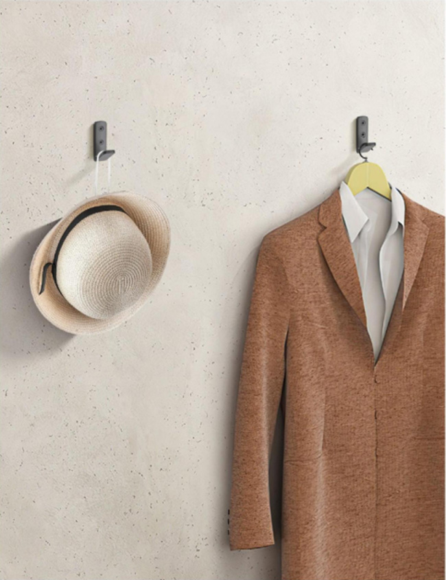 Near Moon Coat Hooks Wall Mounted Heavy Duty Metal Single Prong Robe Hanger Rustproof Wall Hooks For Towel Hat Key Bag