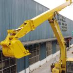 Q345B Two Inner Excavator Telescopic Boom Dipper Arm Blue