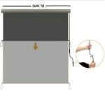 Vertical Awning, Polyester, For Window Dark Grey 160 X 250 Cm
