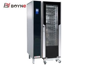 Quality Commercial Kitchen Cooking Equipment 20 Layers Stainless Steel Touch Screen Version Electric Combi Oven wholesale