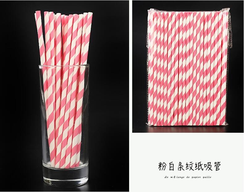 Custom printed colors polka dot striped paper straw,Biodegradable Eco Friendly No-dye Brown Natural Kraft Paper Straw