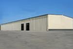 Wide Span Galvanized Steel Frame Building Painted Surface Metal Warehouse