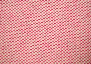 Quality 100 Cotton Fabric / Red And White Striped Fabric For Furniture Upholstery wholesale