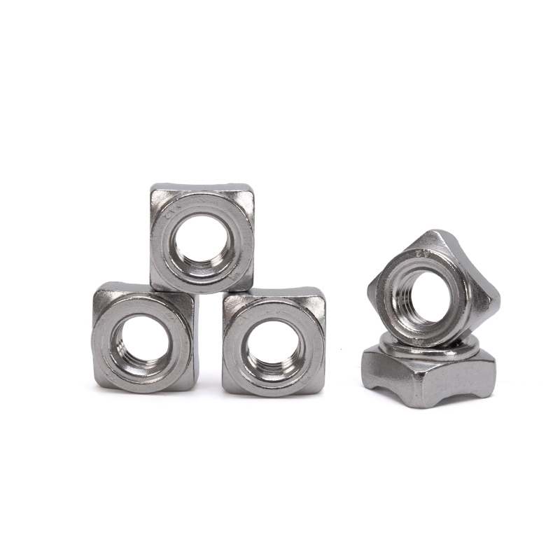 Nickel Plated Metric Customized Square Weld Lock Nut for Smooth Surface Stainless Steel 201/304/316 in Food Beverage Industry