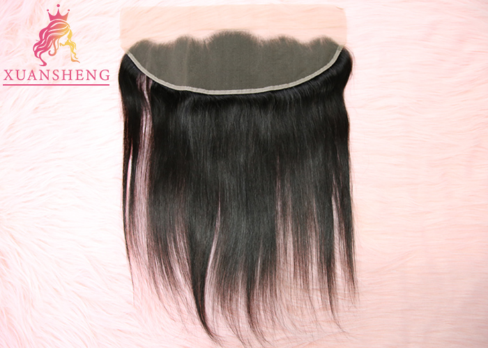 Straight Virgin Frontal Closure Hair , 13x4 Silk Lace Frontal Italian Human Hair
