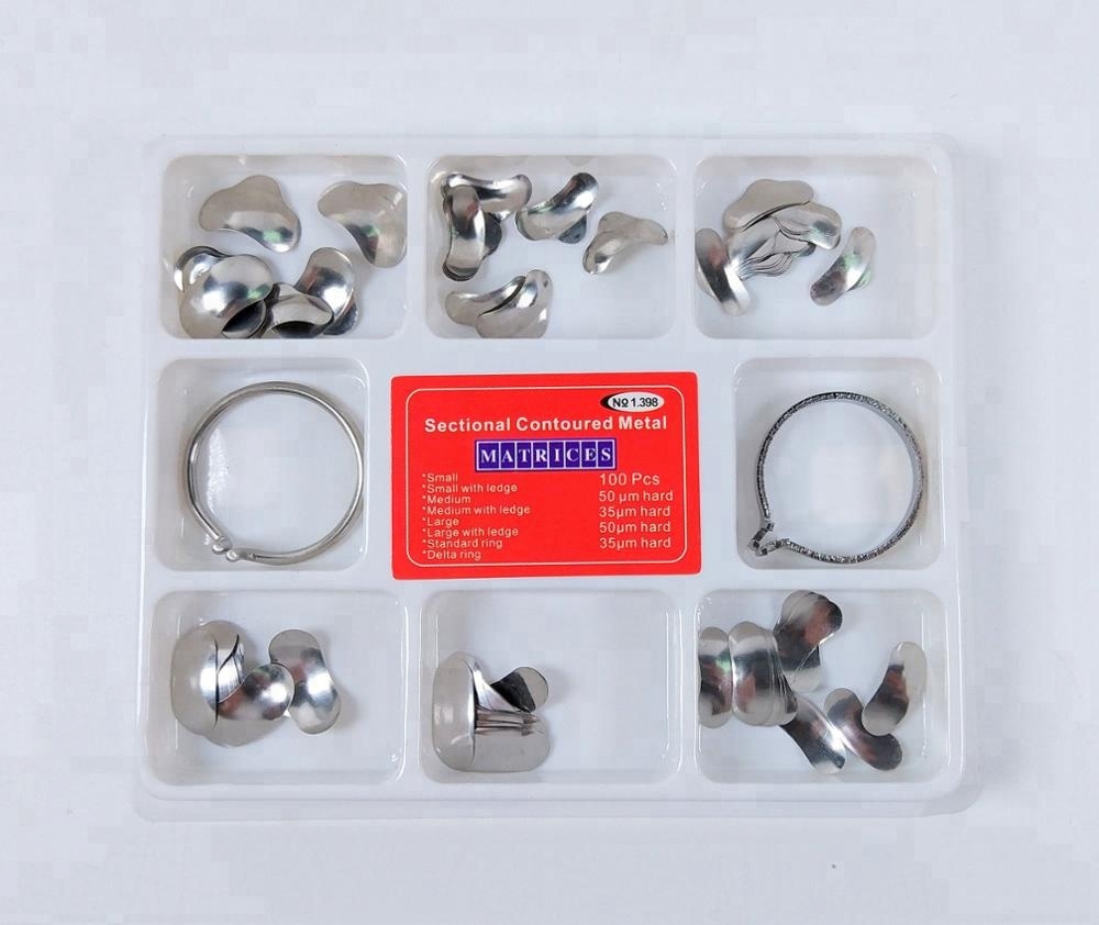 TOR VM Dental Matrices Conical Transparent Crowns 1.915 8 Types 8pcs Each Shelf Life 2 Years Meets MFDS Safety Standard
