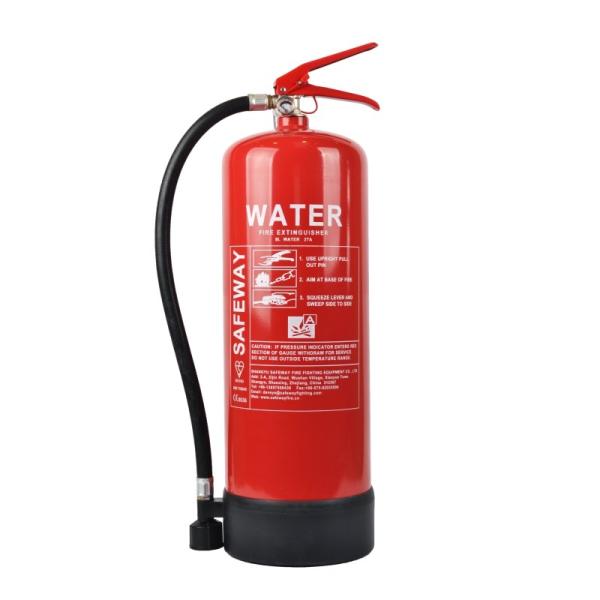Red Backpack Water Mist Fire Extinguisher Foam 9L Steel Keeping Fires Under