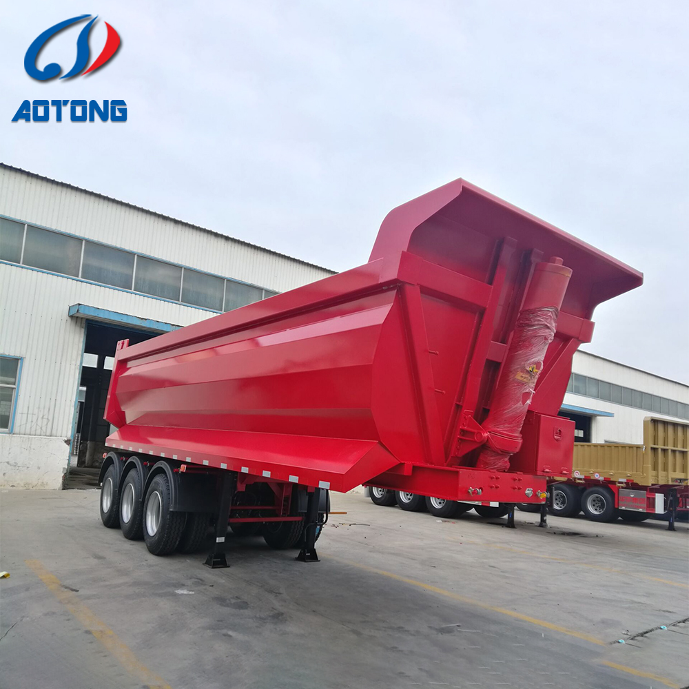 Heavy Load Gooseneck Lowboy Semi Trailer for Excavator Transport 3 Axles 4 Axles 12m 15m