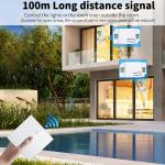 Wireless Touch Wall Switches Sets RF433 1gang Luxury Glass Panel Remote Control