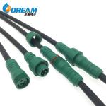 PA66 Waterproof Connector 3 4 5 Pin Male Female LED Light Connector for Outdoor