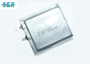 Quality Non Rechargeable Thin Film Battery , 3.0V CP224248 Flat Lithium Battery High Drain For Smart Card wholesale