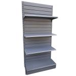store shelves black shelving display gondola rack
