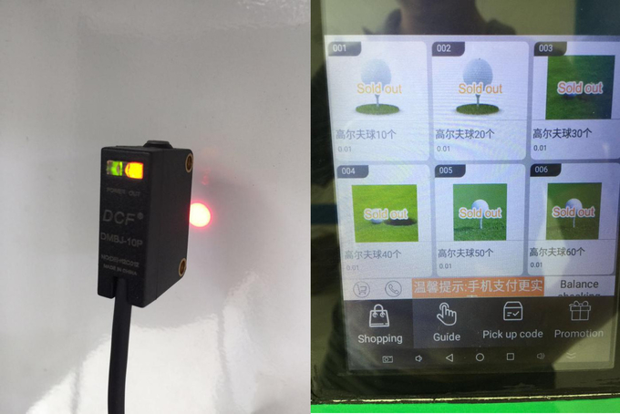 220V 60HZ Golf Ball Vending Machine For Golf Driving Club 10000pcs Capacity 3